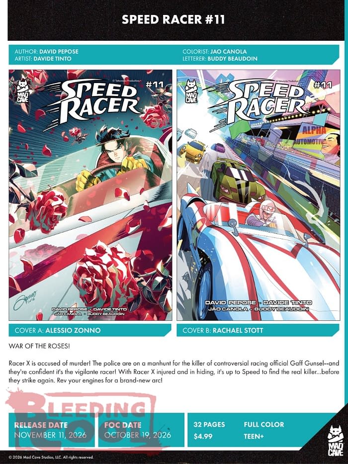 Mad Cave Studios November 2026 Solicits And Solicitations