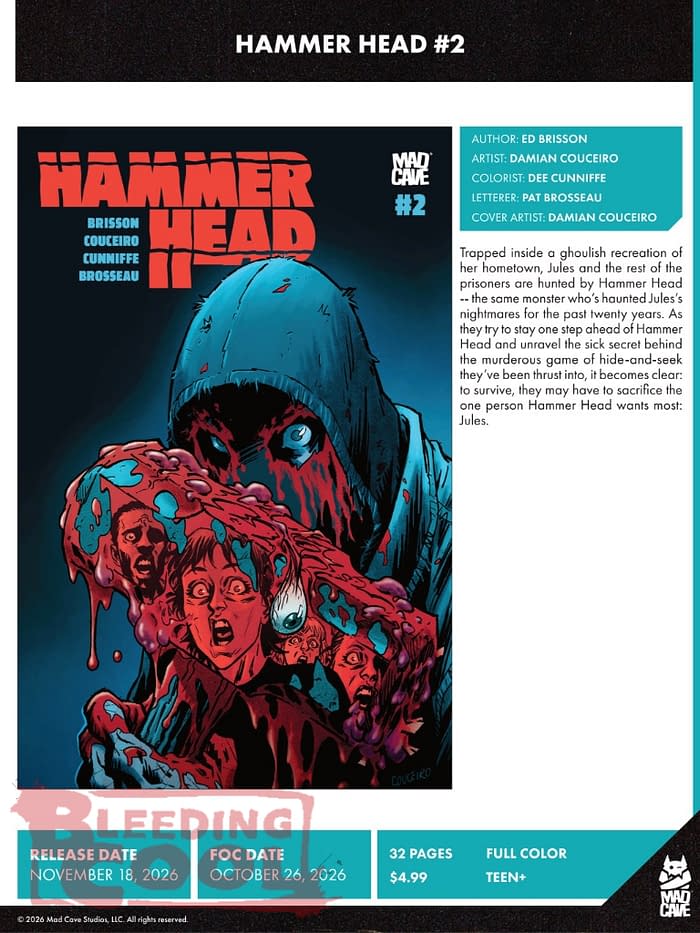 Mad Cave Studios November 2026 Solicits And Solicitations