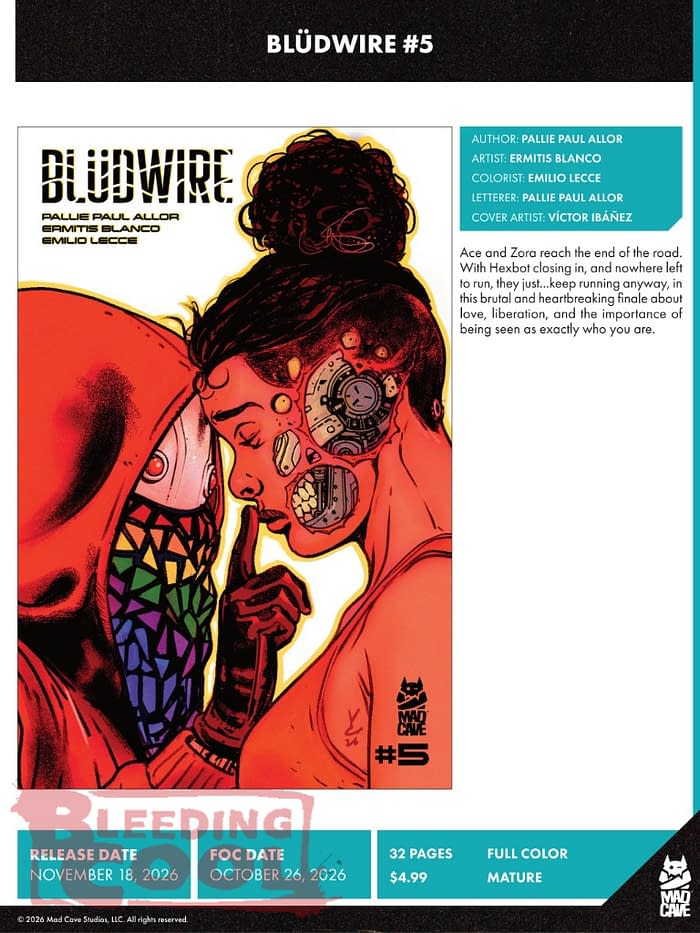 Mad Cave Studios November 2026 Solicits And Solicitations