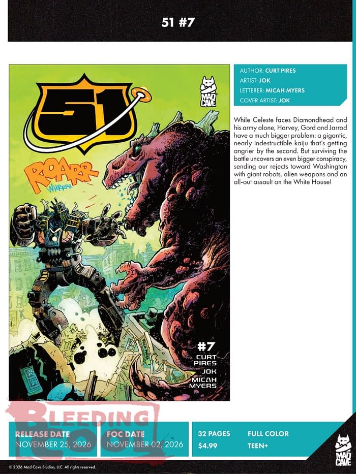 Mad Cave Studios November 2026 Solicits And Solicitations
