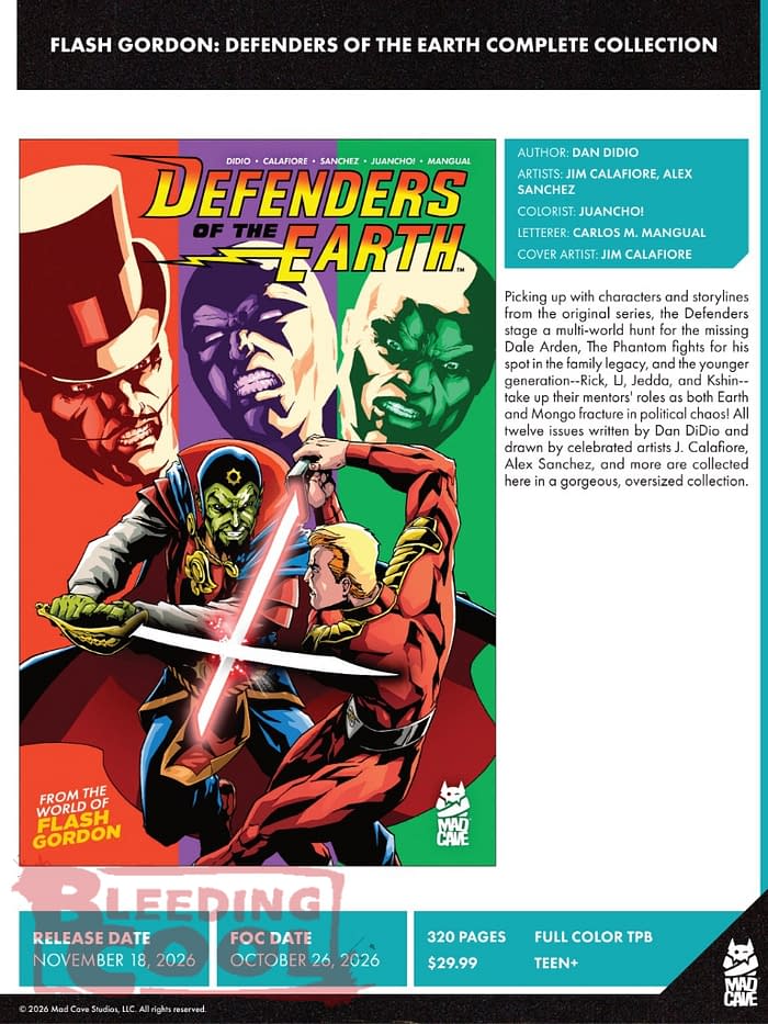 Mad Cave Studios November 2026 Solicits And Solicitations