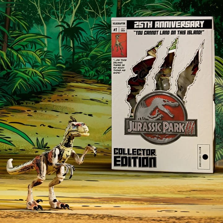 Mattel Celebrates Jurassic Park III SDCC Exclusive Velociraptor