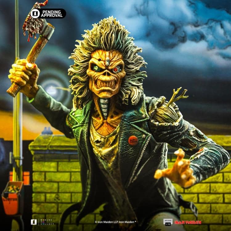 Iron Studios New Iron Maiden Eddie (50th Anniversary) 1/10 Statue