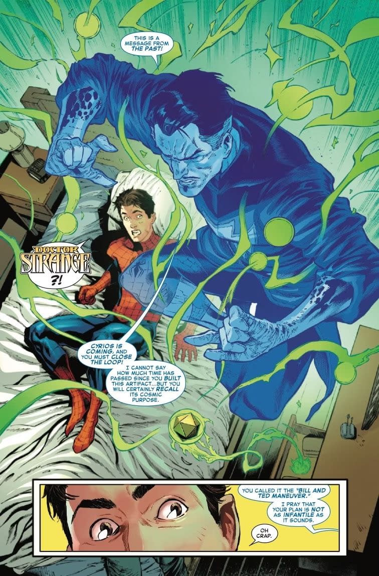 Peter Parker's 2024 "Bill And Ted Manouevre " In Amazing Spider-Man #28
