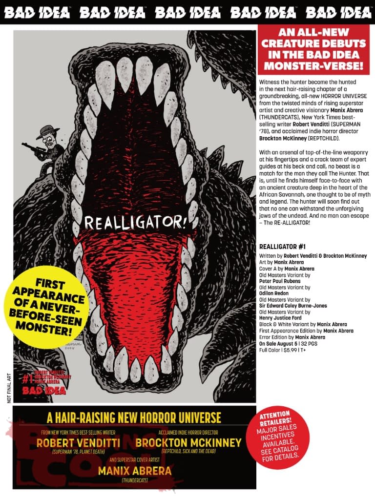 Bad Idea Comics Full August 2026 Solicits And Solicitations