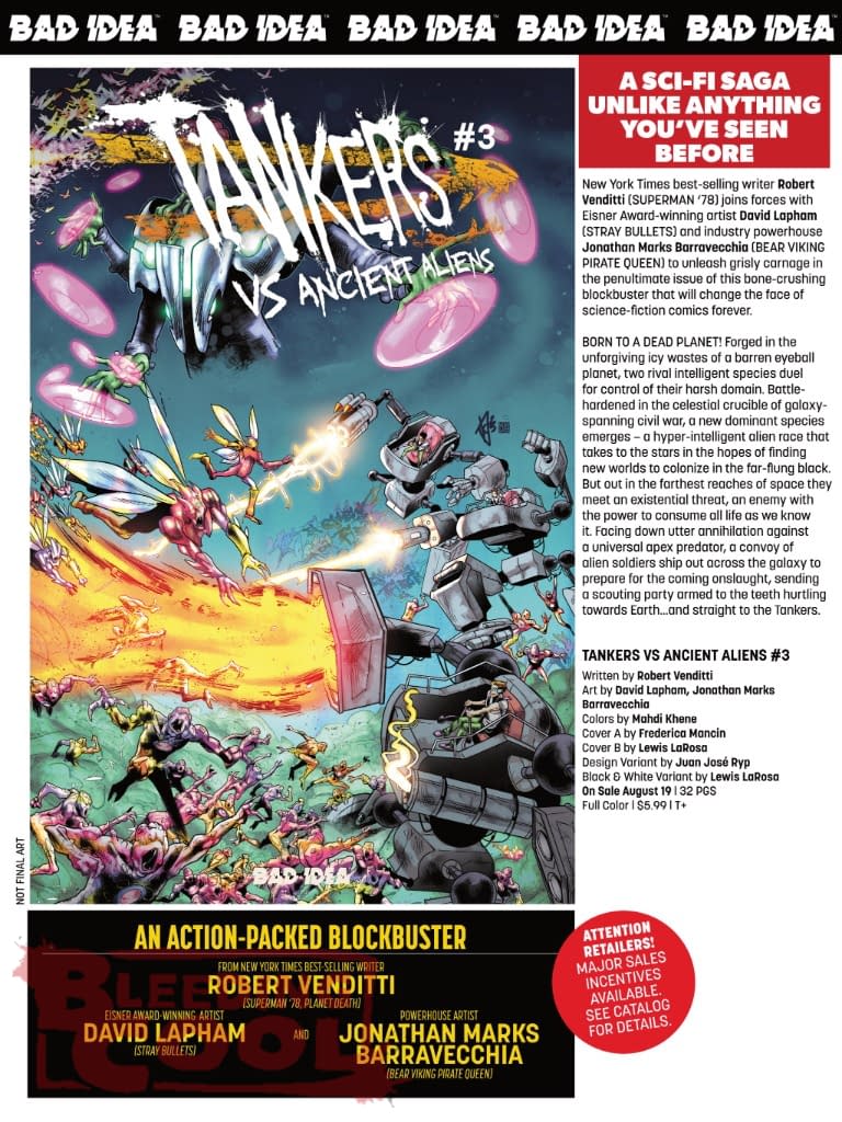Bad Idea Comics Full August 2026 Solicits And Solicitations