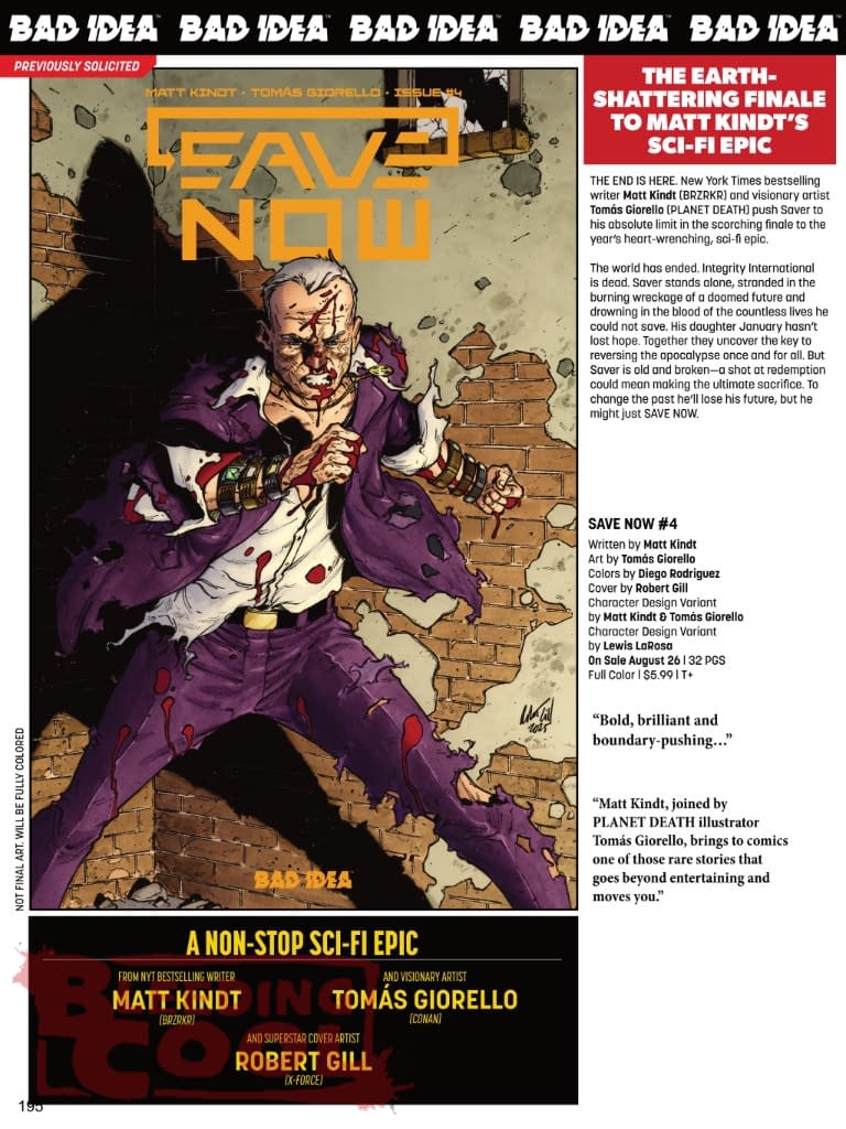 Bad Idea Comics Full August 2026 Solicits And Solicitations