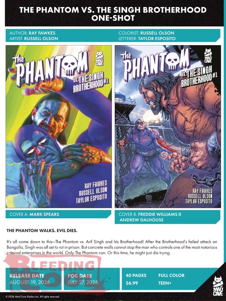 Mad Cave Studios August 2026 Solicits And Solicitations