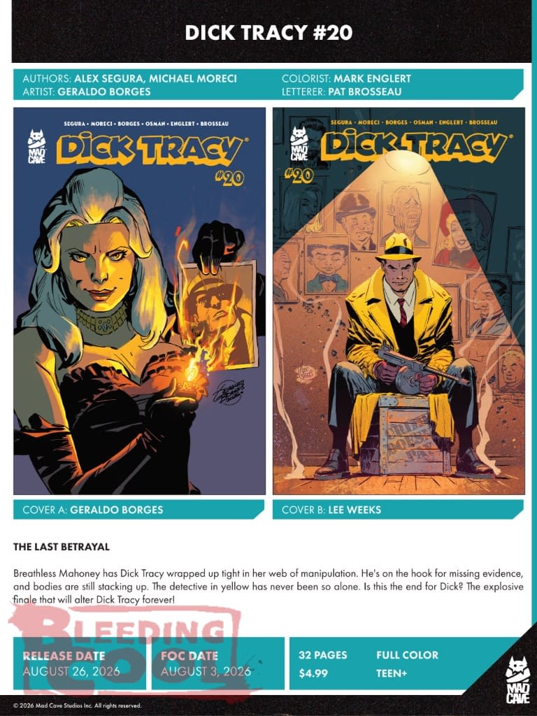 Mad Cave Studios August 2026 Solicits And Solicitations