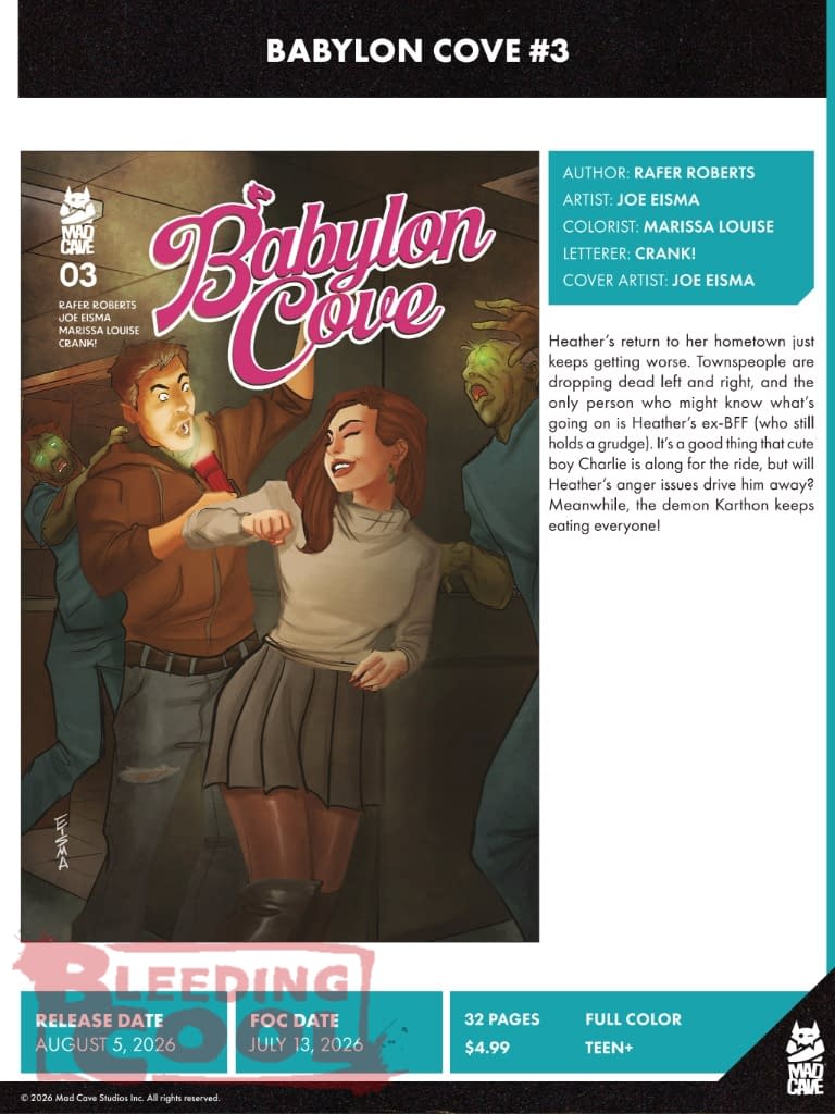Mad Cave Studios August 2026 Solicits And Solicitations
