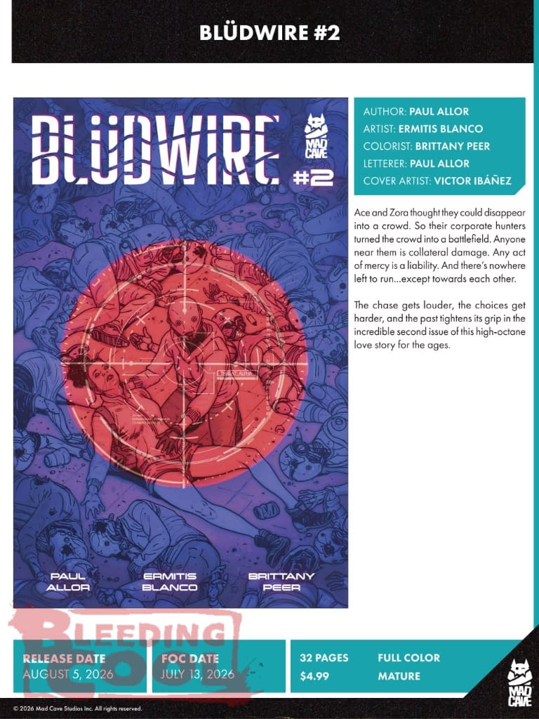 Mad Cave Studios August 2026 Solicits And Solicitations