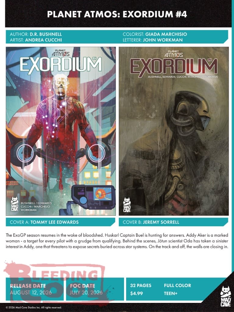 Mad Cave Studios August 2026 Solicits And Solicitations