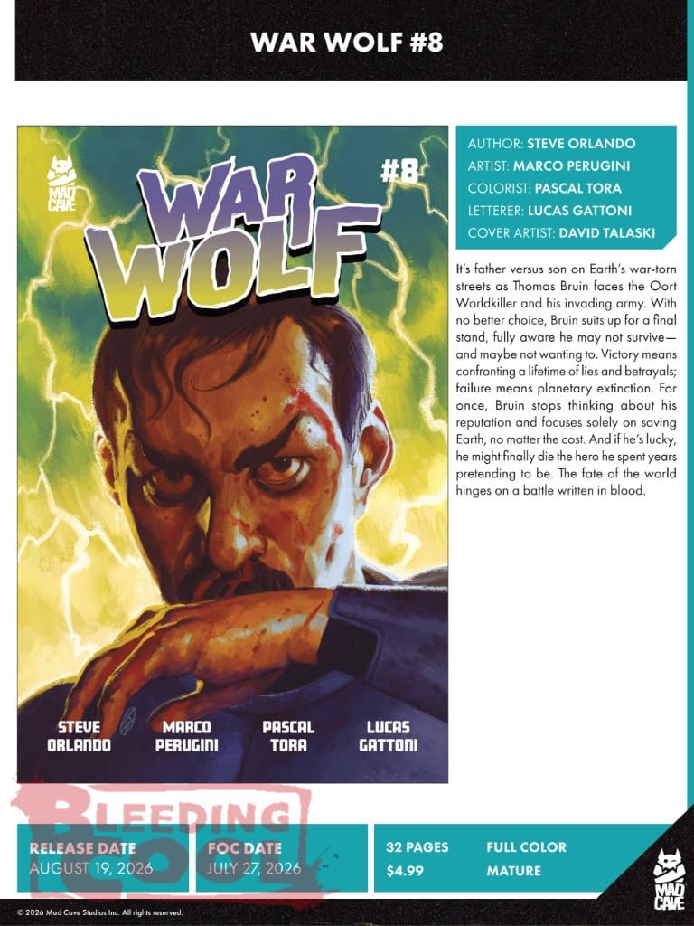 Mad Cave Studios August 2026 Solicits And Solicitations