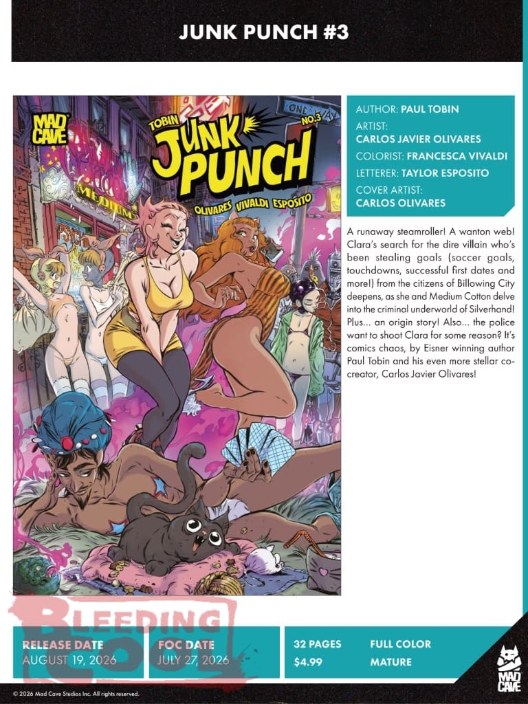 Mad Cave Studios August 2026 Solicits And Solicitations