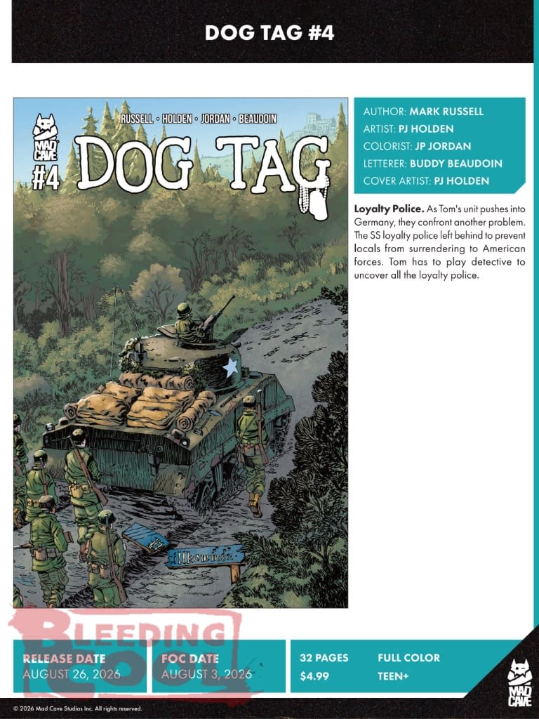 Mad Cave Studios August 2026 Solicits And Solicitations