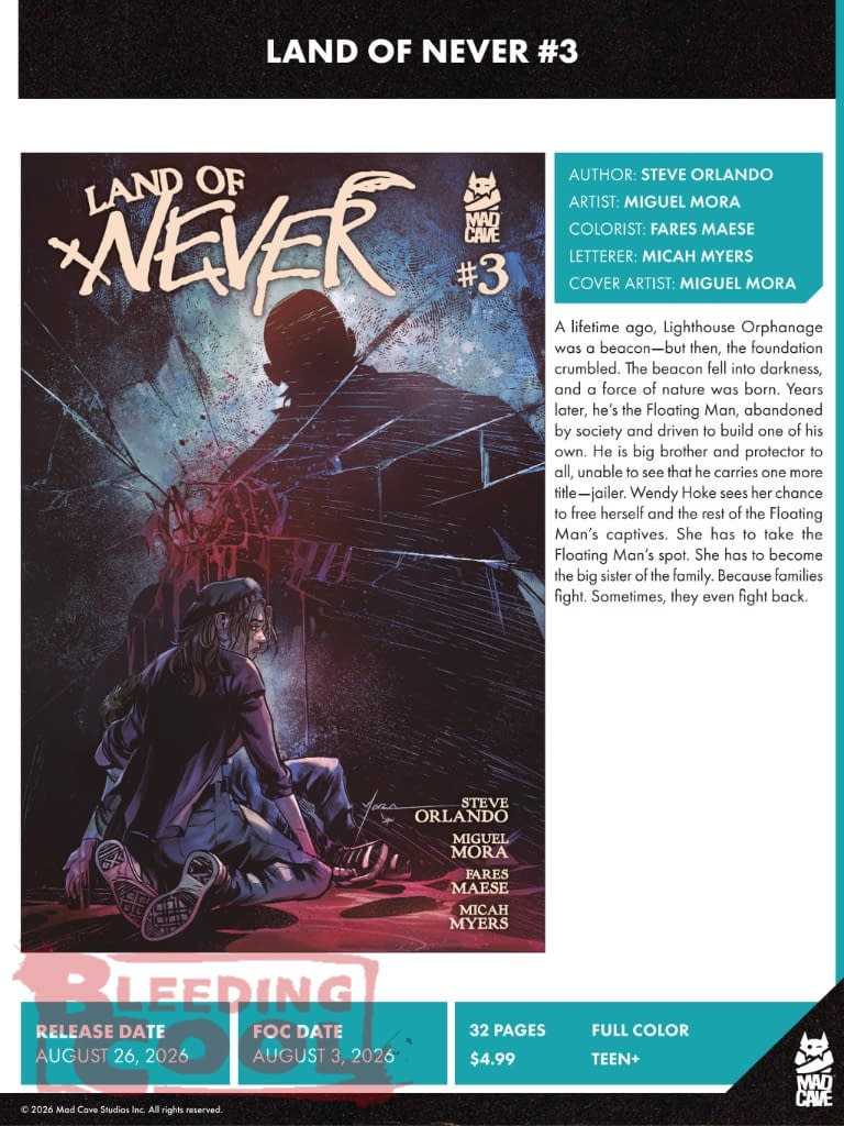 Mad Cave Studios August 2026 Solicits And Solicitations