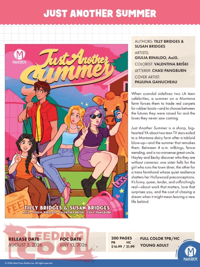 Mad Cave Studios August 2026 Solicits And Solicitations