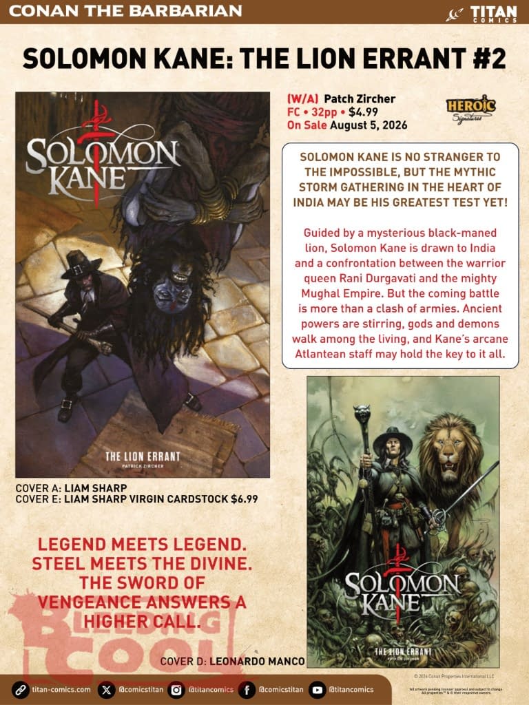 Titan Comics August 2026 Solicits And Solicitations