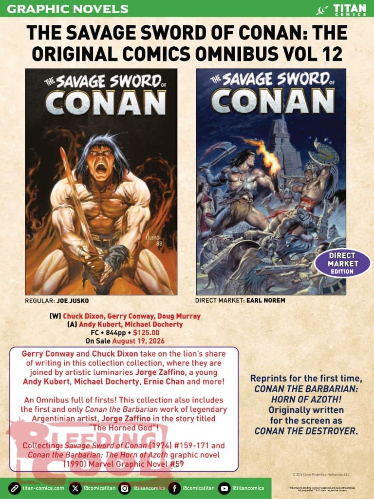 Titan Comics August 2026 Solicits And Solicitations