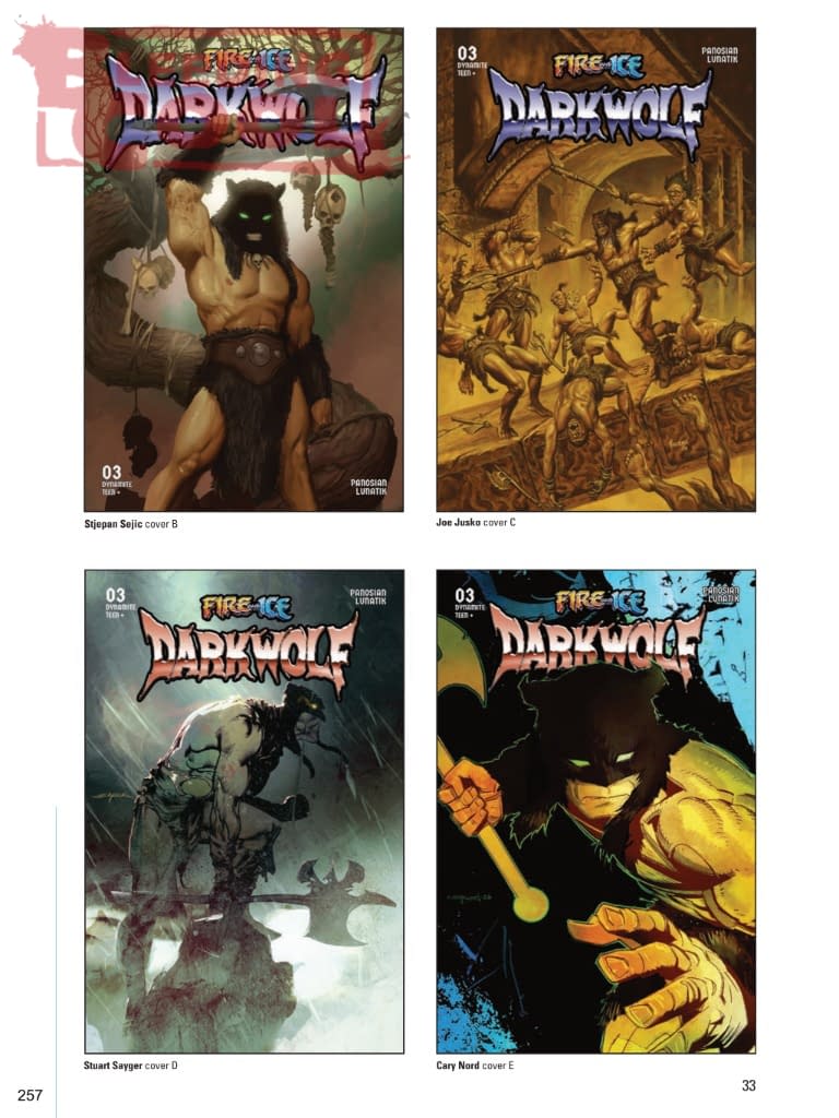 Dynamite Official Full September 2026 Solicits And Solicitations