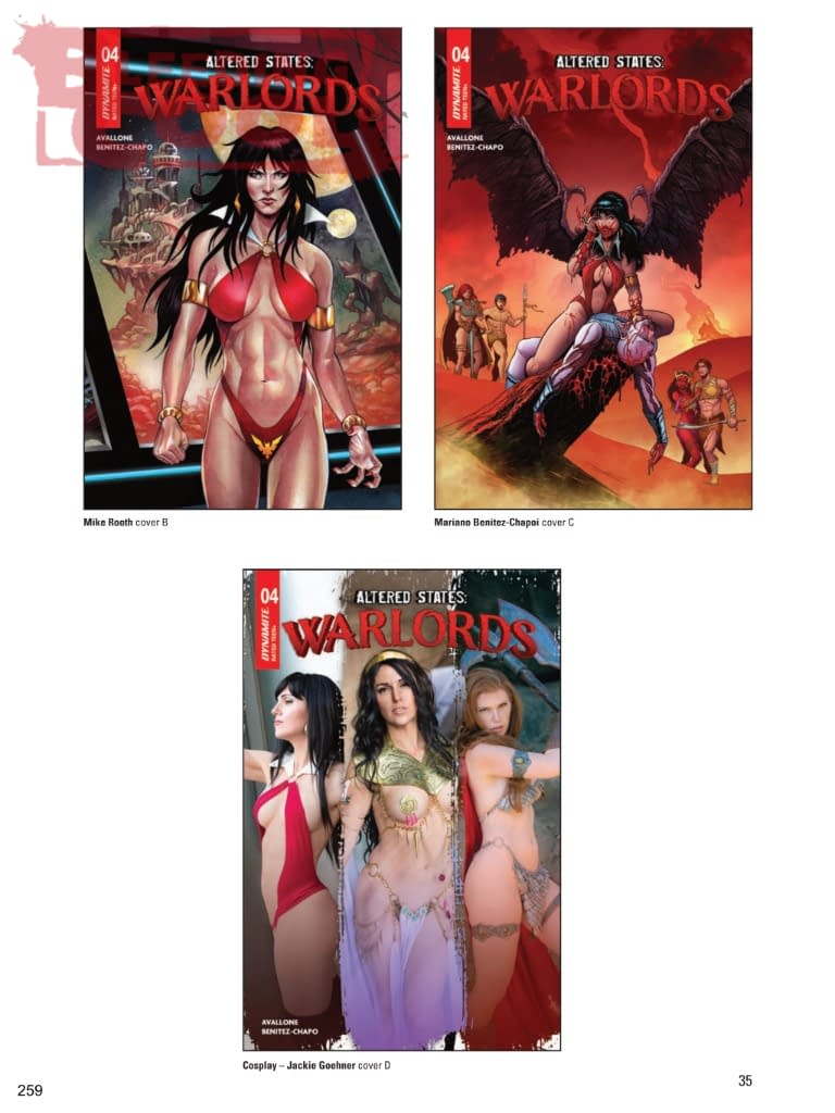Dynamite Official Full September 2026 Solicits And Solicitations