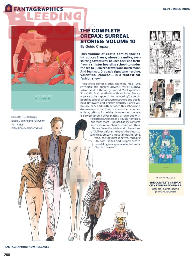 Fantagraphics Official Full September 2026 Solicits And Solicitations