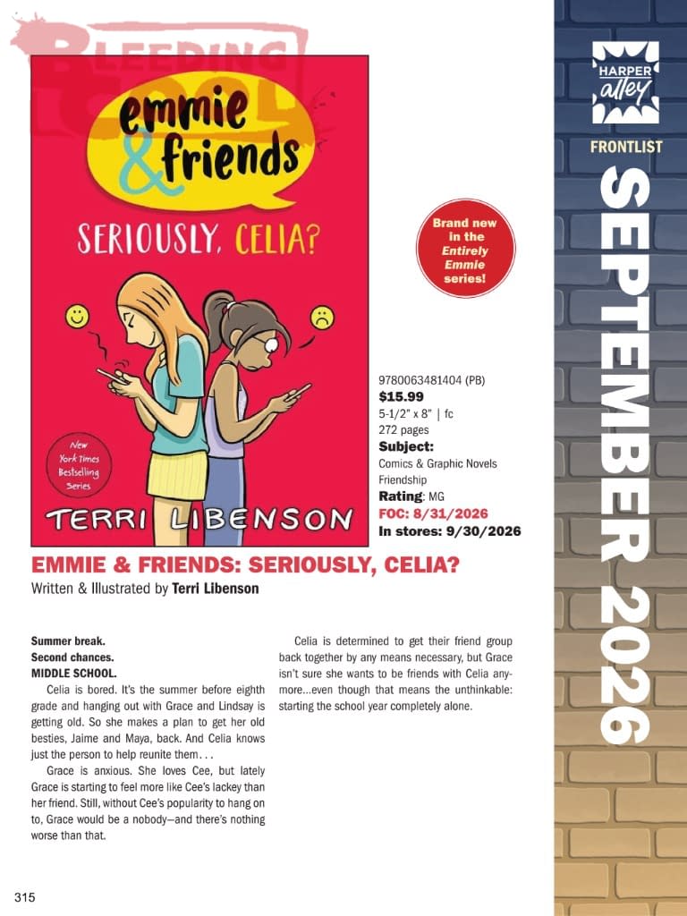 Harper Collins Official Full September 2026 Solicits And Solicitations