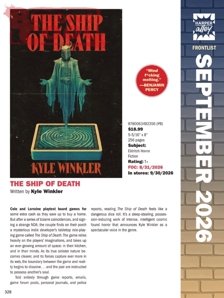 Harper Collins Official Full September 2026 Solicits And Solicitations