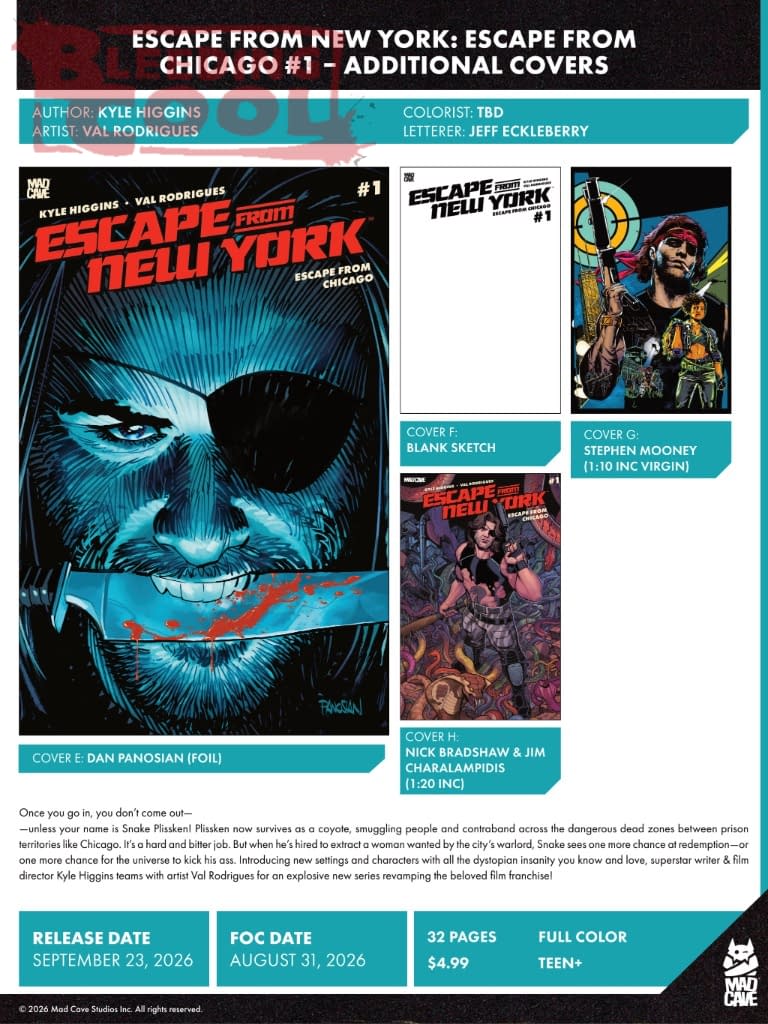 Mad Cave Official Full September 2026 Solicits And Solicitations