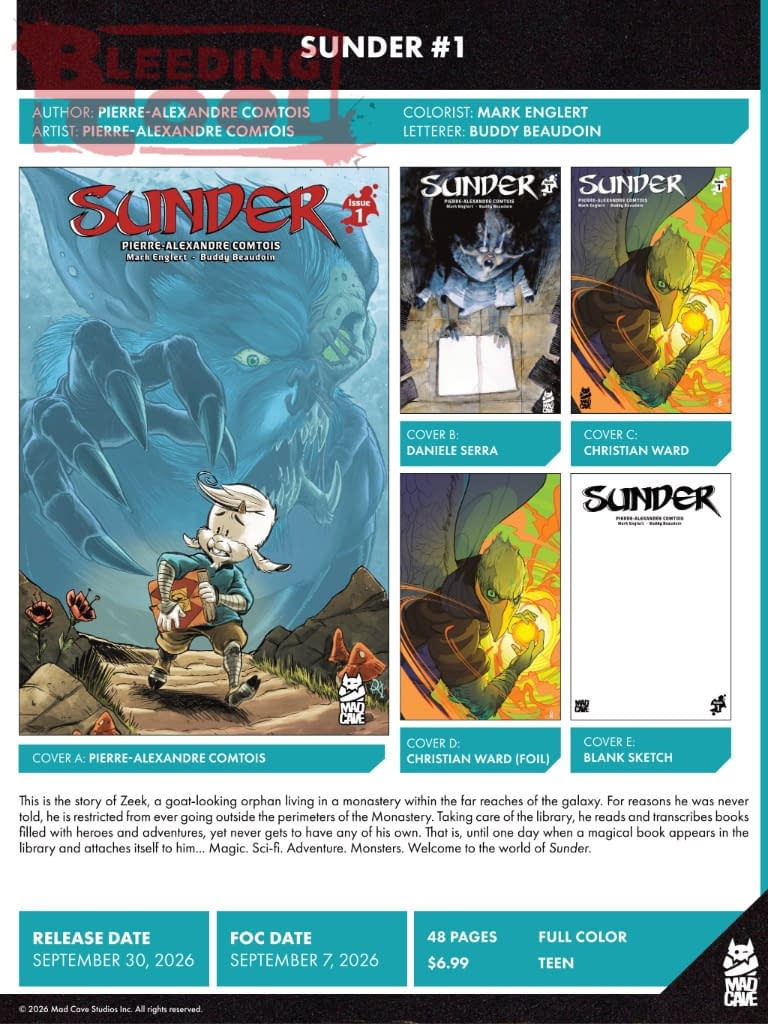 Mad Cave Official Full September 2026 Solicits And Solicitations