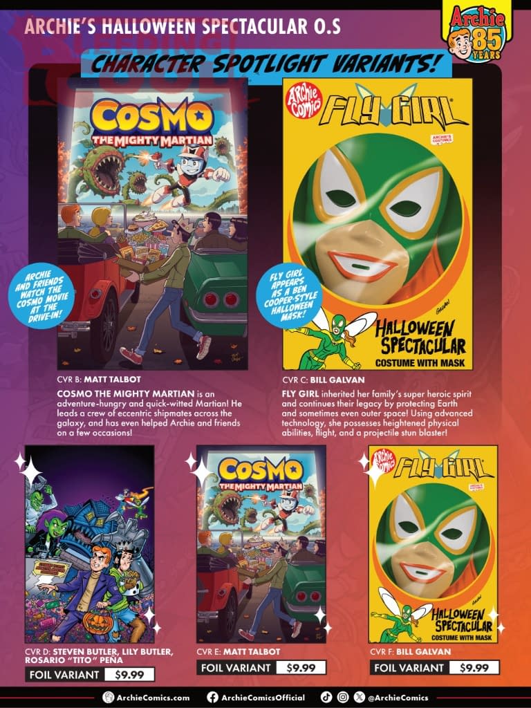 Archie Comics Official Full September 2026 Solicits And Solicitations