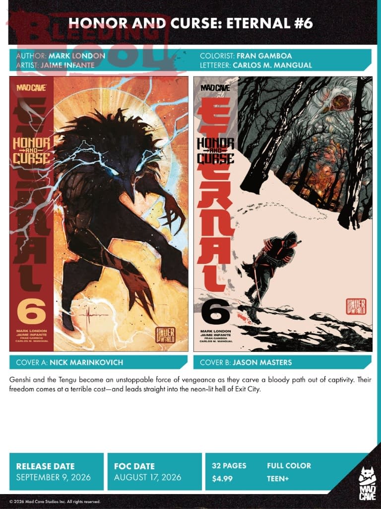 Mad Cave Official Full September 2026 Solicits And Solicitations