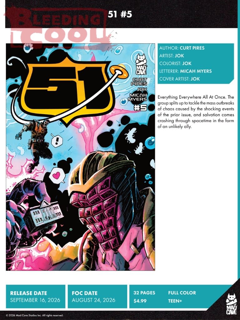 Mad Cave Official Full September 2026 Solicits And Solicitations