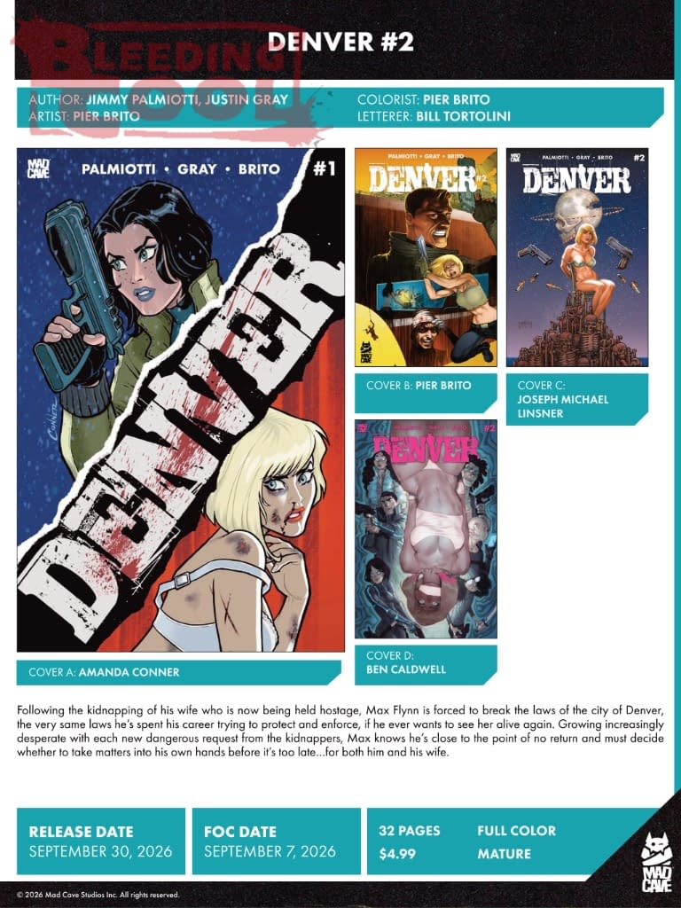 Mad Cave Official Full September 2026 Solicits And Solicitations