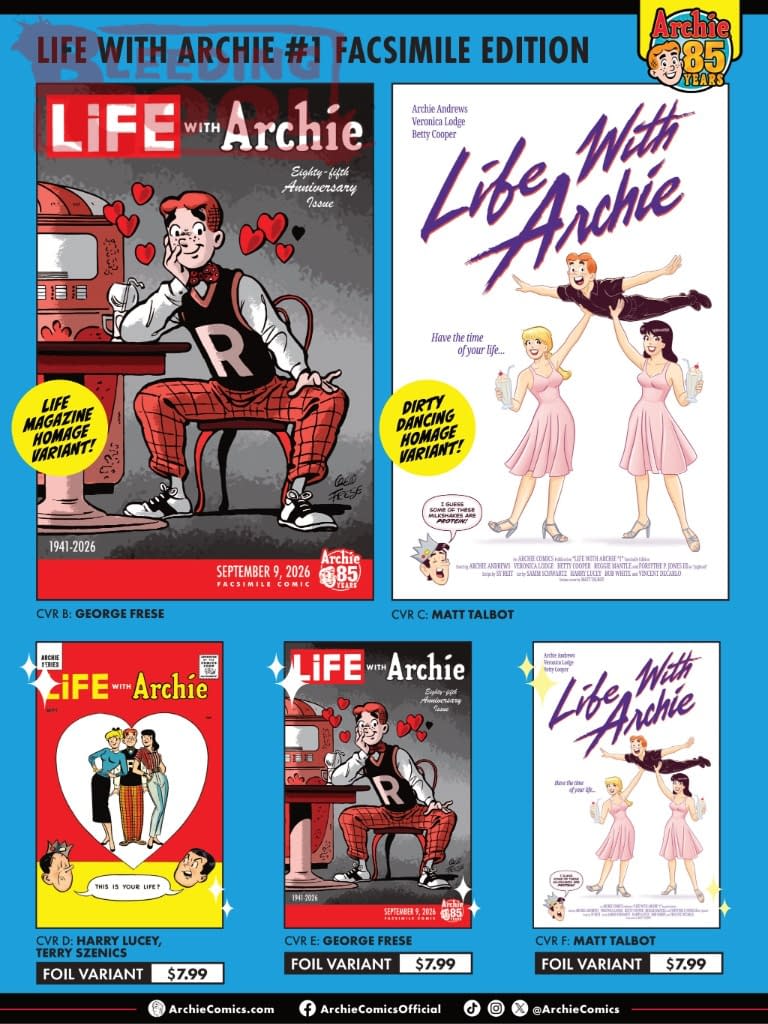 Archie Comics Official Full September 2026 Solicits And Solicitations