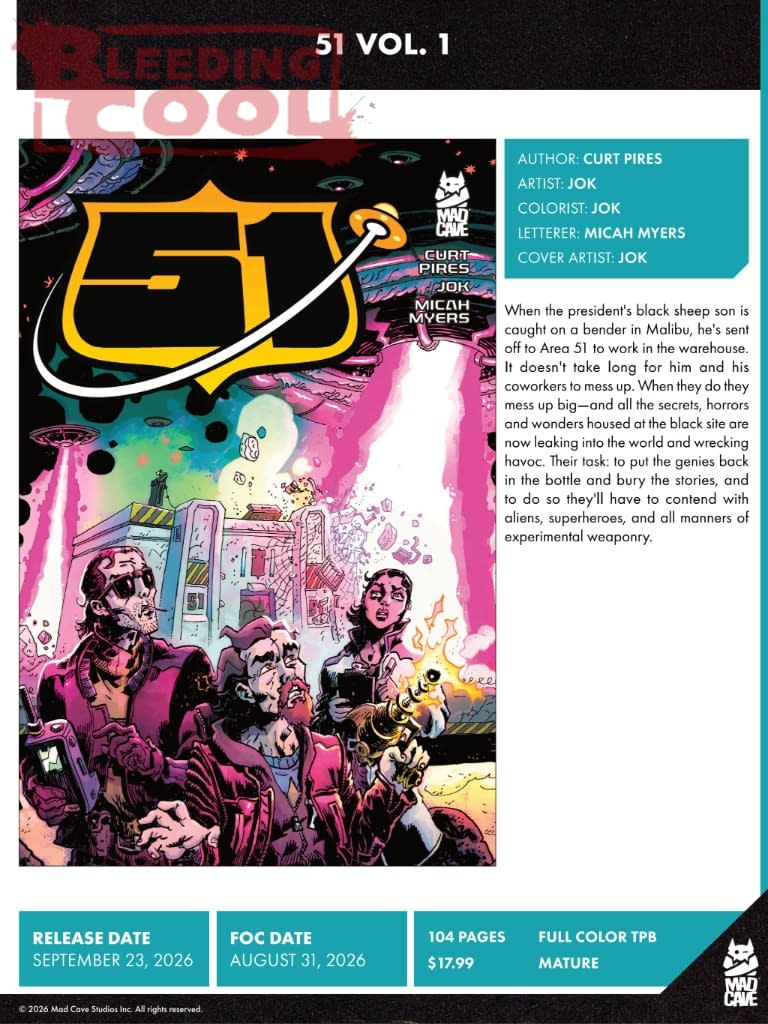 Mad Cave Official Full September 2026 Solicits And Solicitations