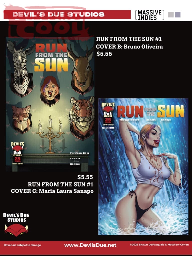 Devil's Due Official Full September 2026 Solicits And Solicitations
