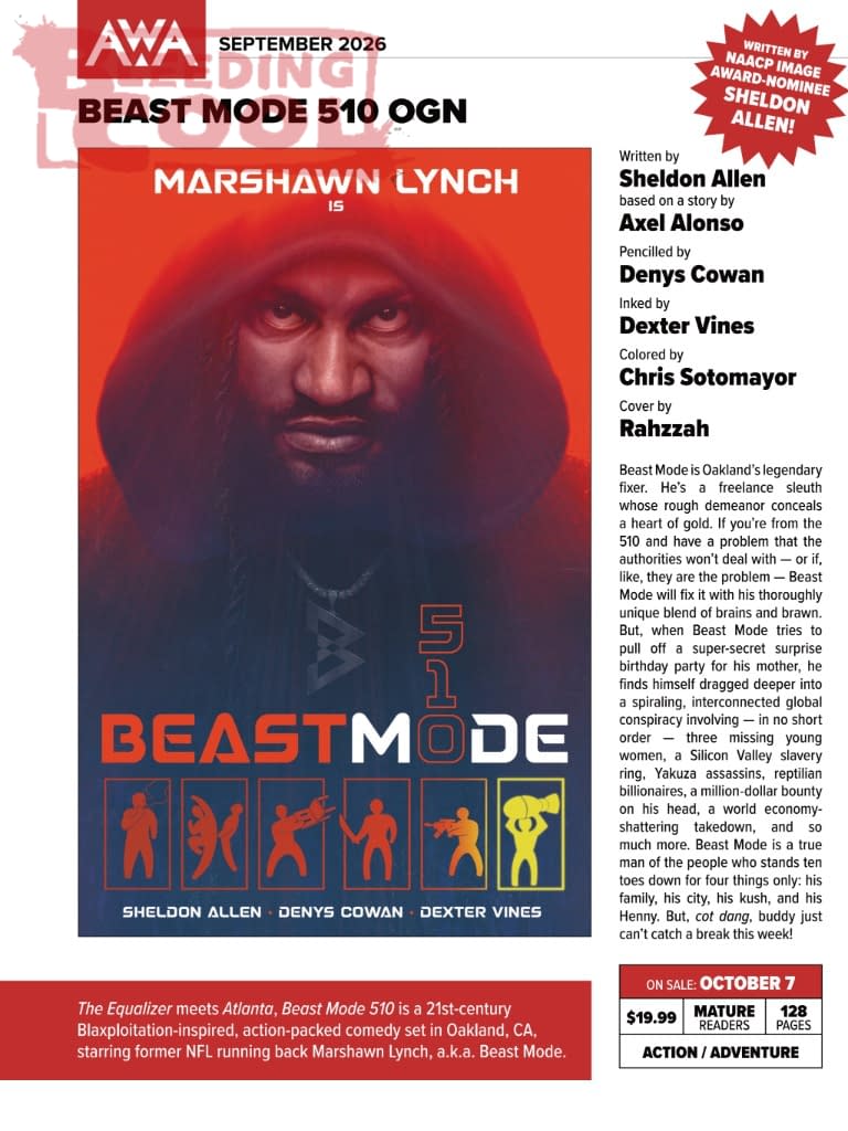 AWA September 2026 Solicits: Sheldon Allen, Denys Cowan & Greg Widen