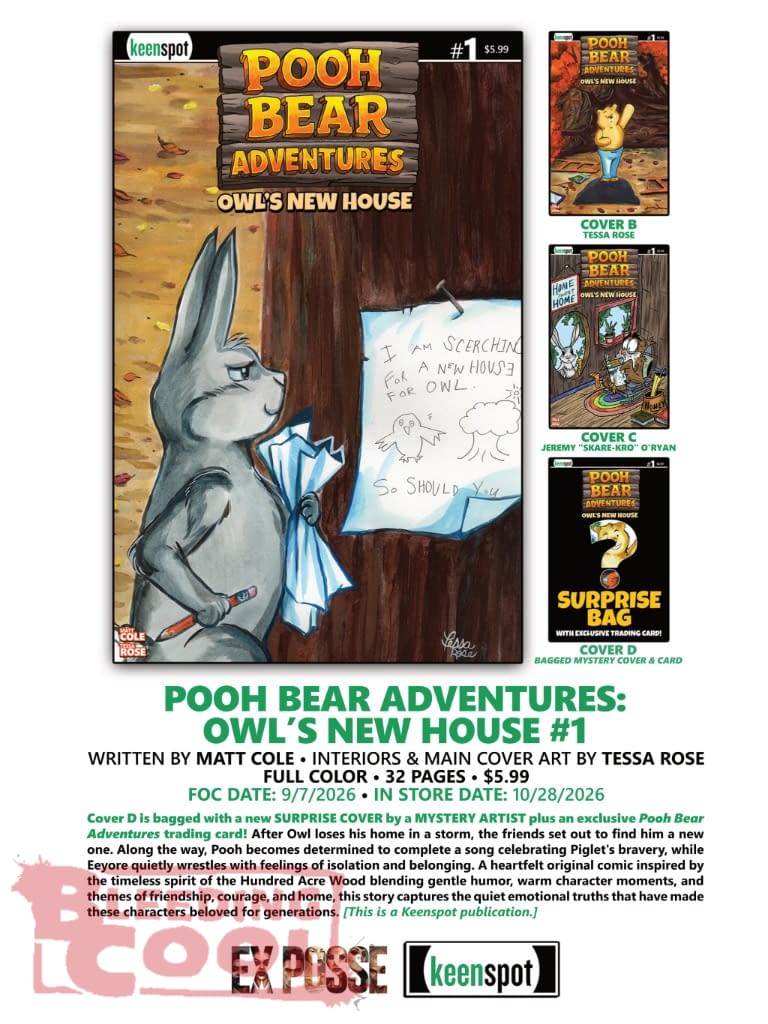 Keenspot Comics Official Full October 2026 Solicits And Solicitations