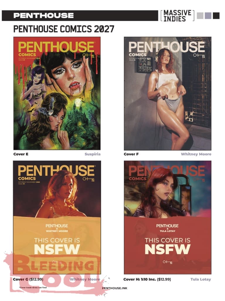 Penthouse Comics Official Full October 2026 Solicits And Solicitations