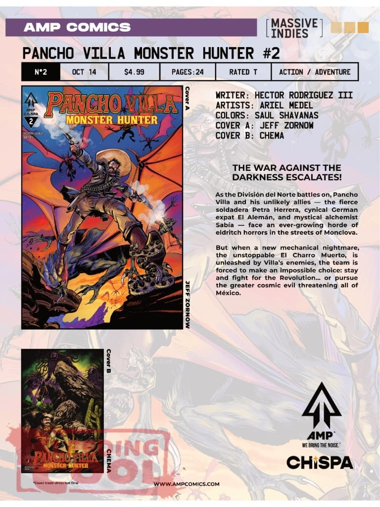 AMP Comics Official Full October 2026 Solicits And Solicitations