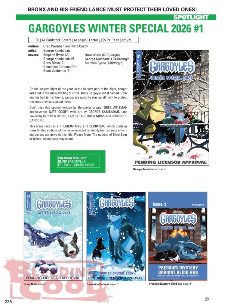 Dynamite Official Full December 2026 Solicits