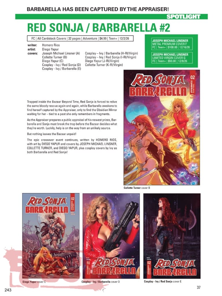 Dynamite Official Full December 2026 Solicits