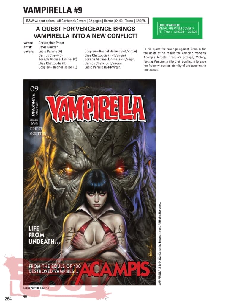 Dynamite Official Full December 2026 Solicits