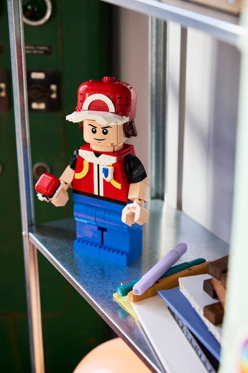 LEGO Debuts New Pokémon Up-Scaled Trainer Red Minifigure Set