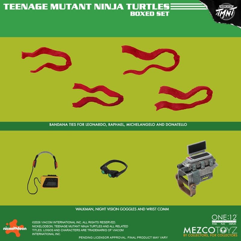 Mezco Toyz Reissues the Teenage Mutant Ninja Turtles Boxed Set