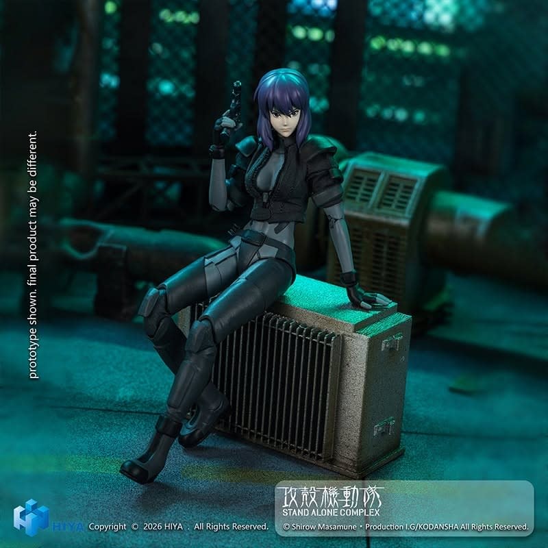 Hiya Toys Debuts New 1/12 Ghost in the Shell Motoko Battle Suit Figure