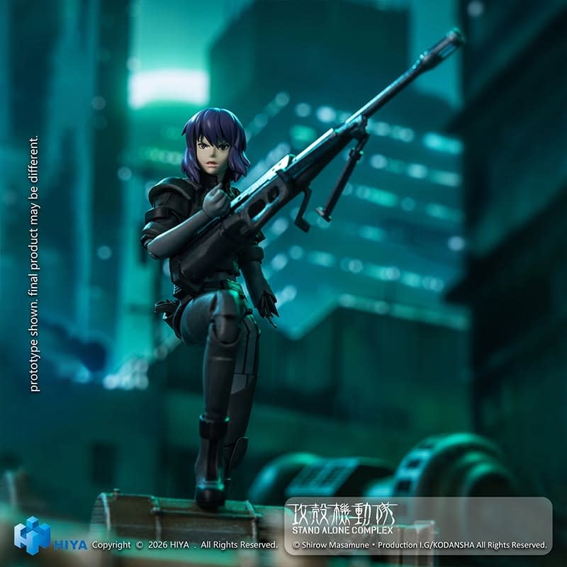 Hiya Toys Debuts New 1/12 Ghost in the Shell Motoko Battle Suit Figure