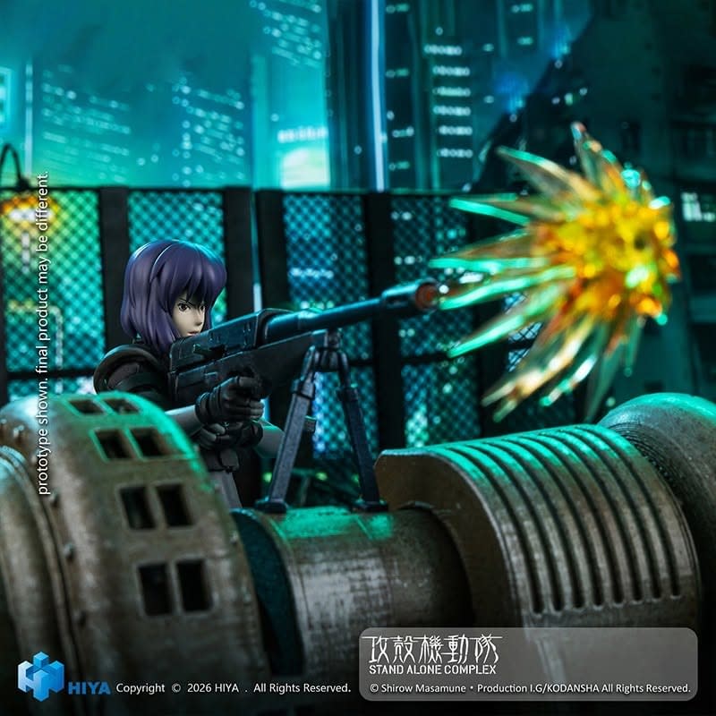 Hiya Toys Debuts New 1/12 Ghost in the Shell Motoko Battle Suit Figure