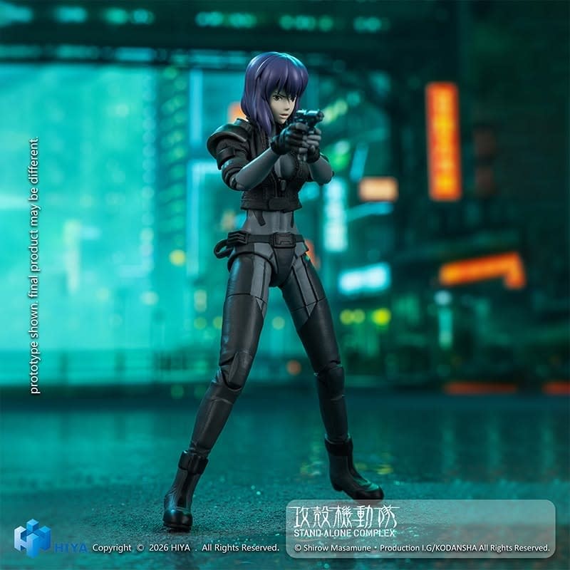 Hiya Toys Debuts New 1/12 Ghost in the Shell Motoko Battle Suit Figure